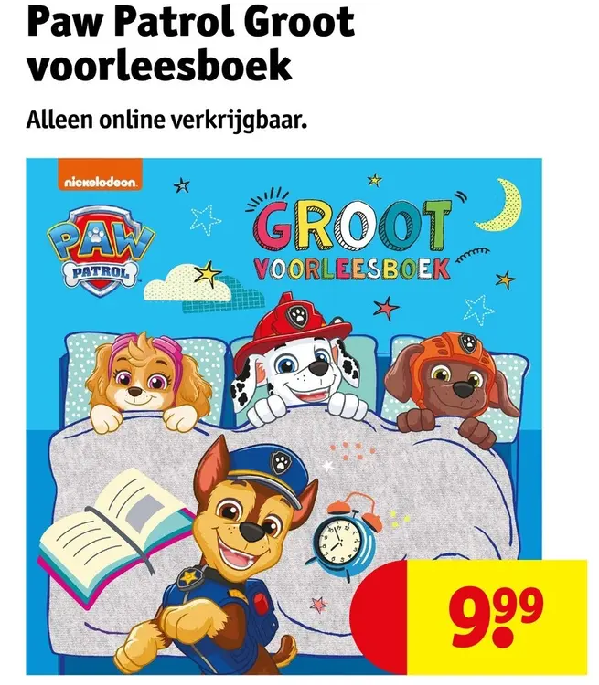 Aanbieding: Paw Patrol Groot voorleesboek