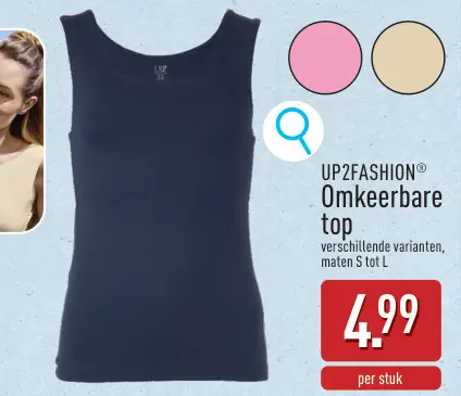 Promotie: Omkeerbare top