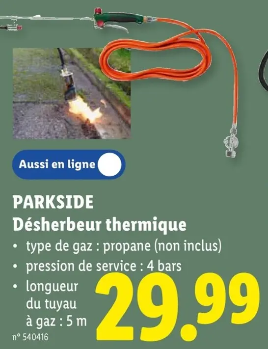 Offre: PARKSIDE Désherbeur thermique