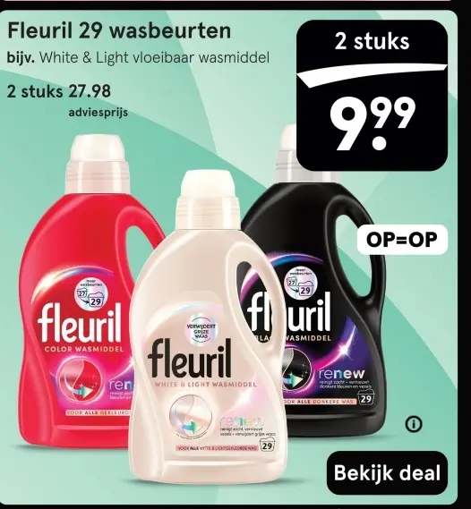 Aanbieding: Fleuril wasmiddel