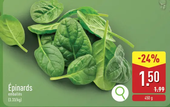Offre: Épinards