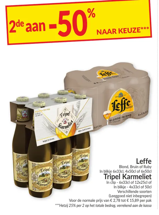 Promotie: Leffe, Tripel Karmeliet