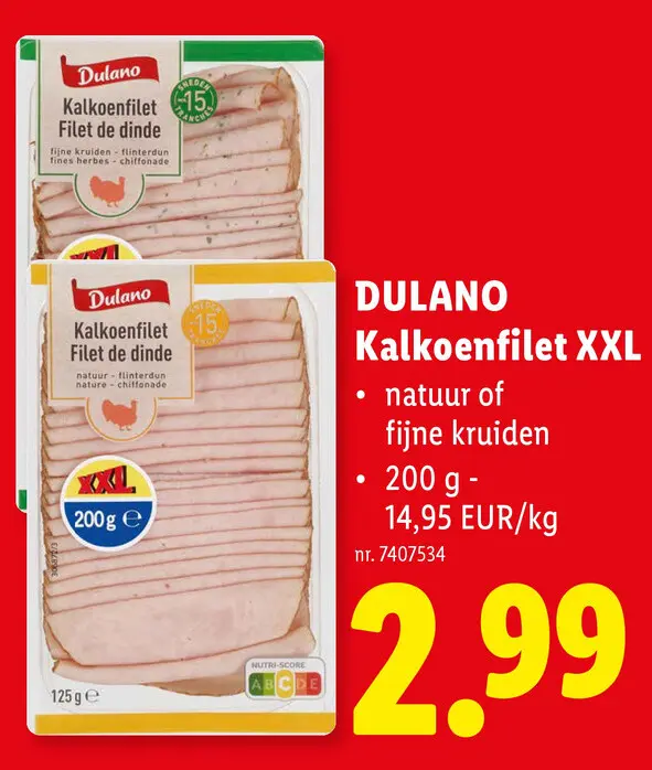 Promotie: Kalkoenfilet XXL