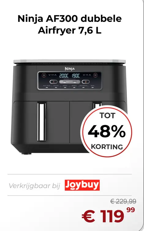 Aanbieding: AF300 dubbele Airfryer