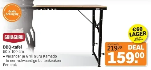 Aanbieding: BBQ-tafel