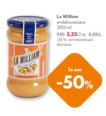 Promotie: andalousesaus