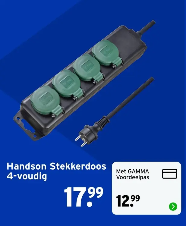 Aanbieding: Handson Stekkerdoos 4-voudig