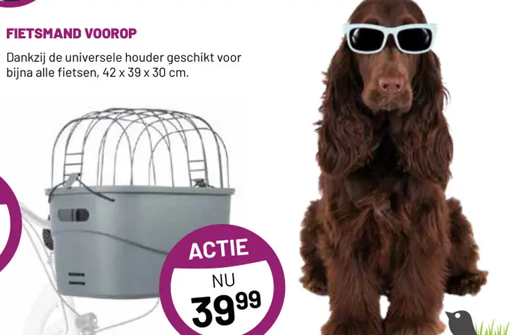 Aanbieding: Fietsmand voorop