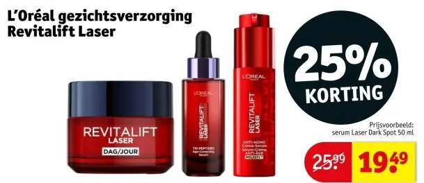 Promotie: Gezichtsverzorging Revitalift Laser