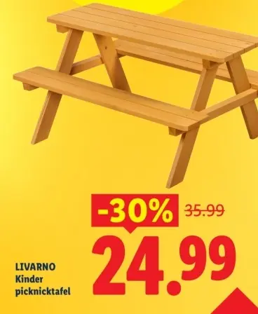 Aanbieding: Kinder picknicktafel