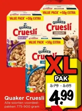 Aanbieding: Quaker Cruesli