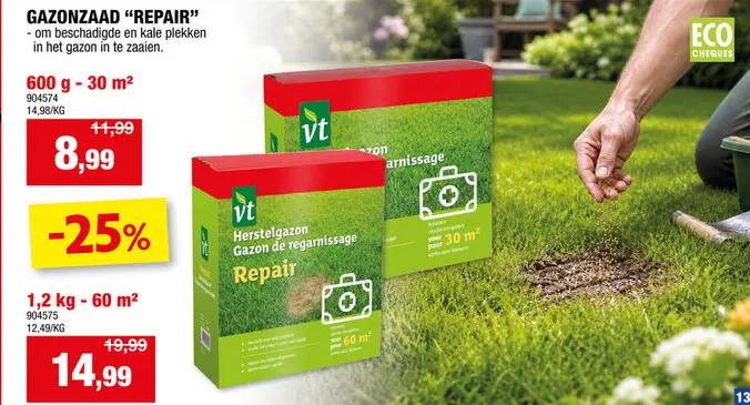 Promotie: VT Repair herstelgazon 600g
