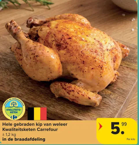 Promotie: Hele gebraden kip van weleer