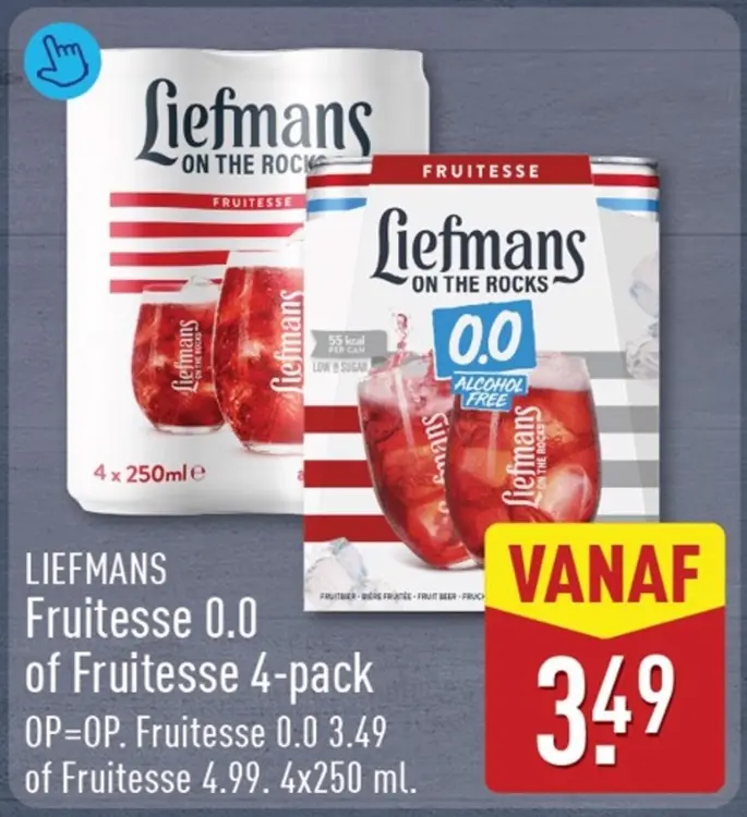 Aanbieding: Liefmans Fruitesse 0.0 of Fruitesse 4-pack