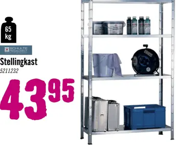 Aanbieding: SCHULTE Stellingkast 190x100x40 cm verzinkt