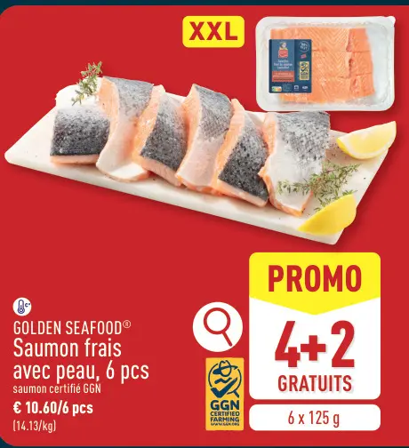 Offre: Saumon frais avec peau