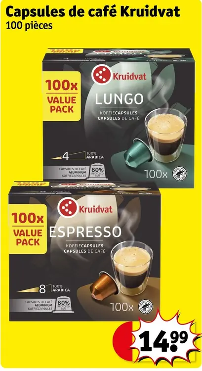 Offre: Capsules de café