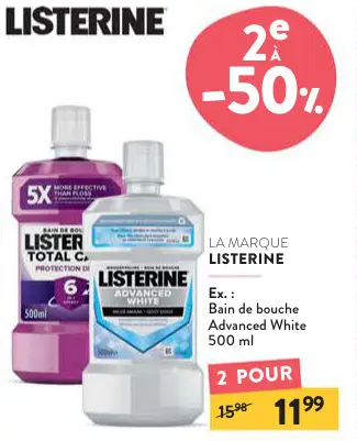 Offre: Bain de bouche Advanced White