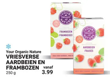 Aanbieding: Frambozen Framboises Aardbeien Fraises