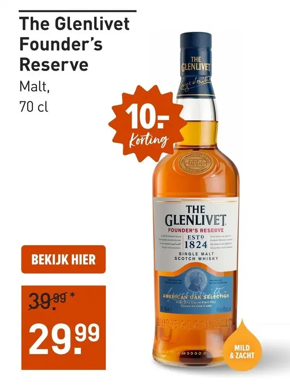 Aanbieding: The Glenlivet Founder's Reserve