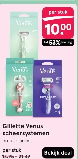 Aanbieding: Venus scheersystemen