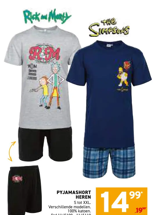 Promotie: Pyjamashort heren