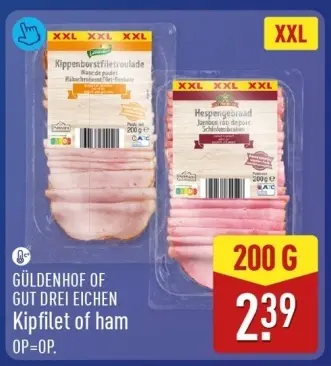 Aanbieding: Kipfilet of ham