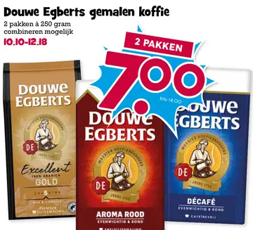 Aanbieding: Douwe Egberts gemalen koffie