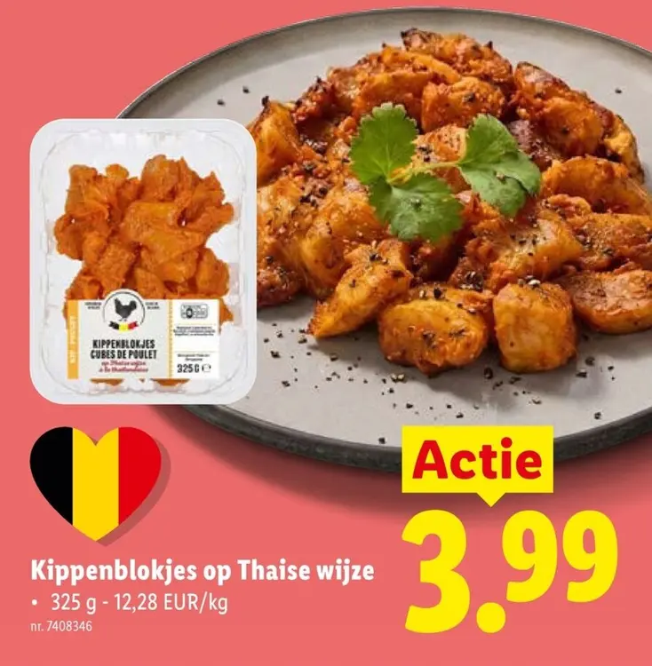 Promotie: Kippenblokjes op Thaise wijze