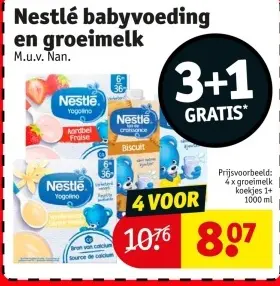 Promotie: Nestlé babyvoeding en groeimelk