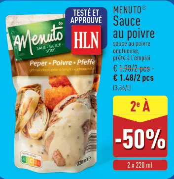 Offre: Sauce au poivre