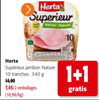 Offre: Supérieur jambon Nature