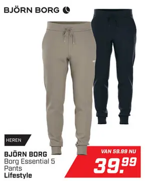 Aanbieding: Borg Essential 5 Pants Heren