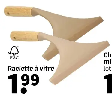 Offre: Raclette à vitre
