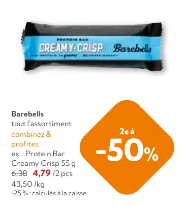 Offre: Protein Bar Creamy Crisp