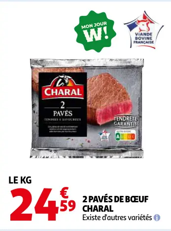 Promotie: 2 pavés de bœuf