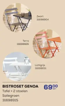 Aanbieding: Bistroset genoa