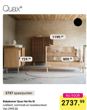 Aanbieding: Babykamer Quax Hai No Ki (2-deurs)