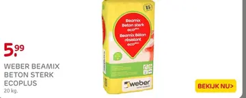 Aanbieding: WEBER BEAMIX BETON STERK ECOPLUS
