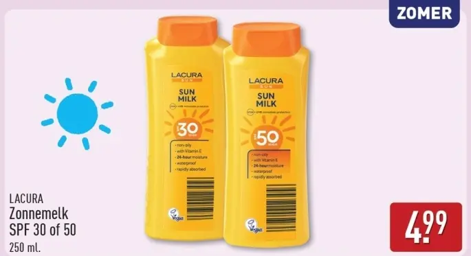 Aanbieding: Zonnemelk SPF 30 of 50