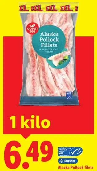 Aanbieding: Alaska Pollock Fillets