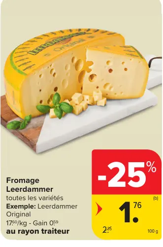Offre: Fromage Leerdammer Original