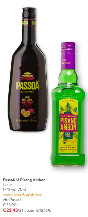 Promotie: Passoã of Pisang Ambon