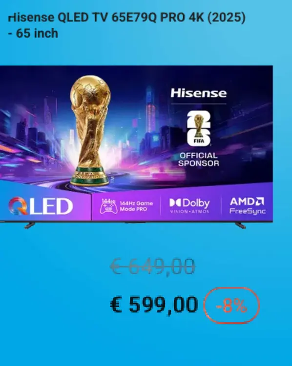 Promotie: Qled tv 65e79q pro 4k (2025)
