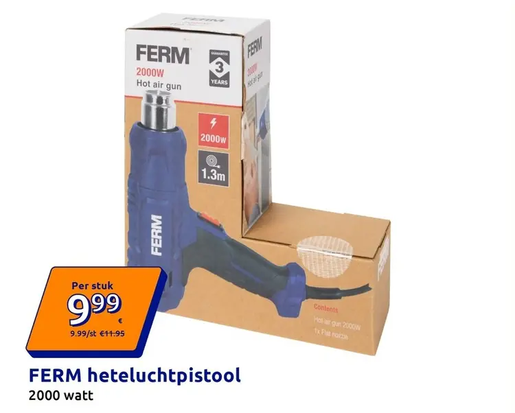 Promotie: FERM heteluchtpistool