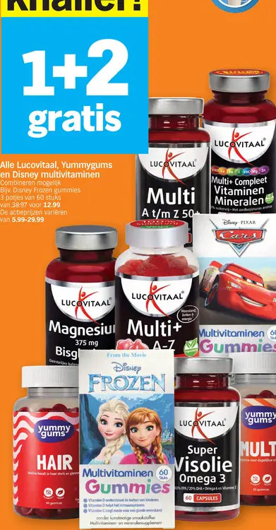 Promotie: Alle Lucovitaal, Yummygums en Disney multivit