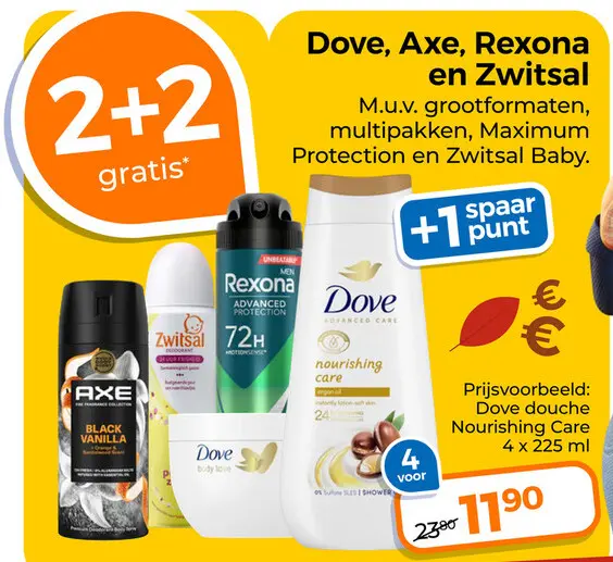 Aanbieding: Dove, Axe, Rexona en Zwitsal