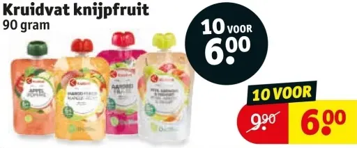 Aanbieding: Kruidvat knijpfruit