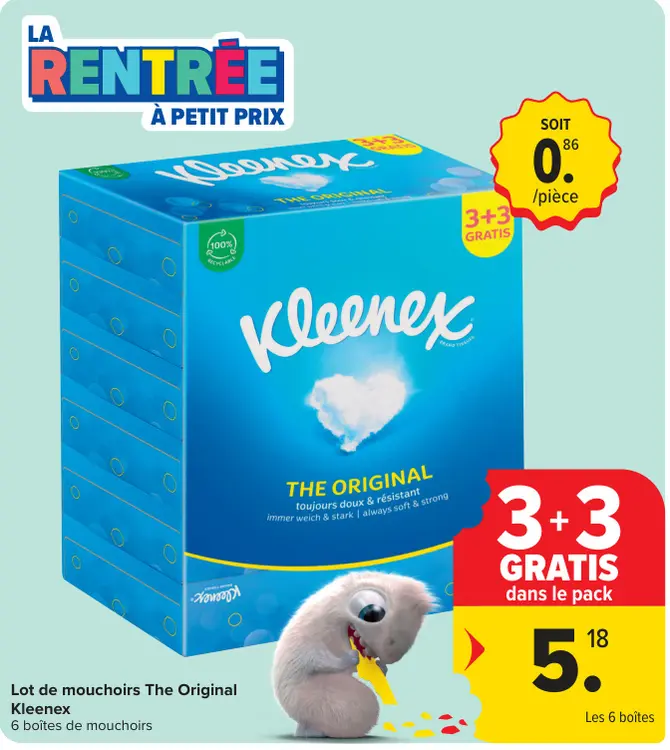 Offre: Lot de mouchoirs The Original