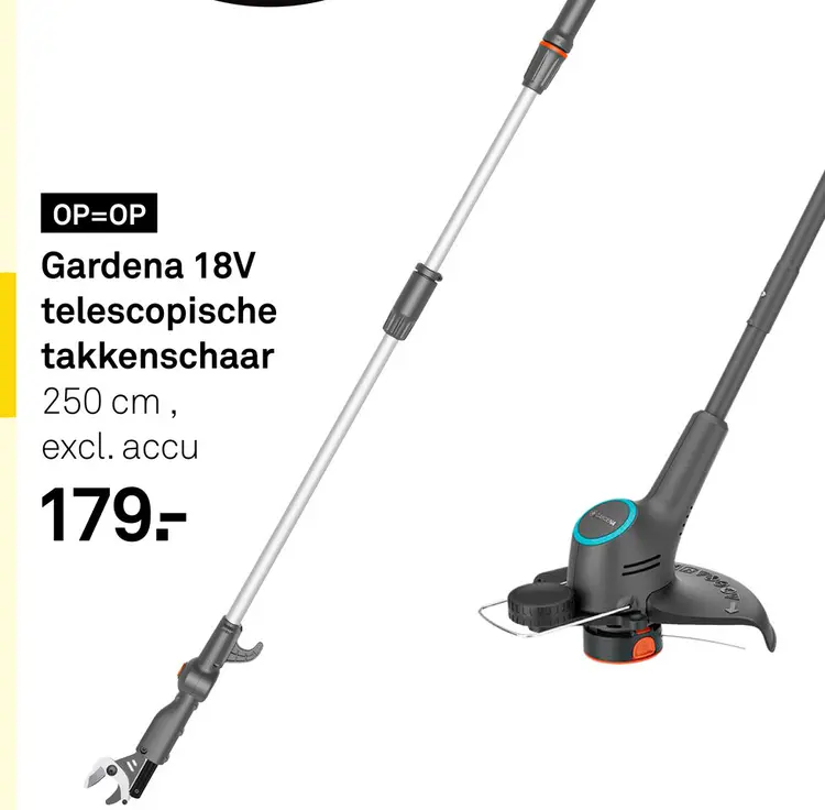 Aanbieding: Gardena 18V telescopische takkenschaar